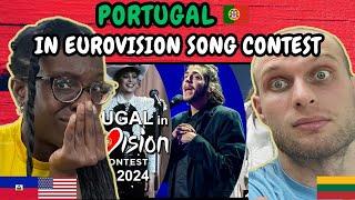 REACTION TO Portugal  in Eurovision Song Contest (1964-2024) | FIRST TIME WATCHING