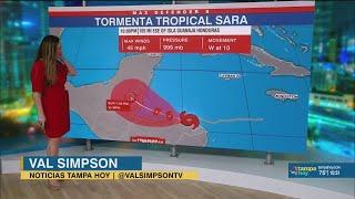 Tormenta tropical Sara deja fuertes lluvias en Centroamérica