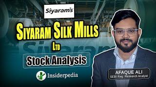 Siyaram Silk Mills Ltd | Stock Analysis | Insiderpedia