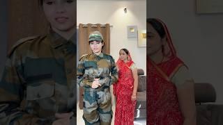 Ek beti sirf ghr nhi pure desh ko smbhal sakti hai #shorts #army #viralvideo  #youtubeshorts