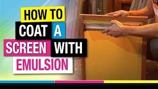 How to Coat a Screen with Emulsion DIY Screen Printing at Home