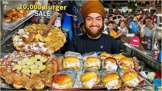 DILJIT 50/- Rocket Singh ka Heavy Duty Jatt Burger | Street Food India