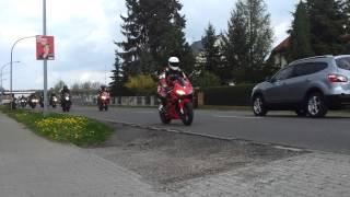 Motorrad Truppe durch Fürstenwalde teil 1