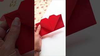 How to make a heart envelope from one piece of paper ️