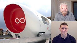 Fred Mills and Sir Richard Branson: Inside Hyperloop's First Passenger Test