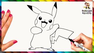 Cómo Dibujar A Pikachu Paso A Paso  Dibujo Fácil De Pikachu