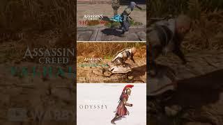 AC Shadows vs AC Valhalla vs AC Odyssey | Running Animation
