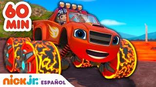 Blaze y los Monster Machines | ¡1 HORA de las misiones más emocionantes de Blaze y AJ! | Nick Jr.