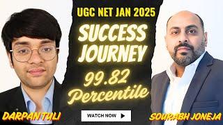 UGC NET Management Success Stories | UGC NET JRF Darpan Tuli Success Journey | Sourabh Joneja