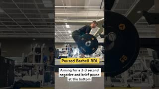 How to: Paused Barbell RDL