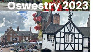 Walk around Oswestry town centre 2023 | Market | Shropshire | Wales | Pubs!