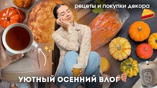 Уютный Осенний Влог рецепты, покупка декора и что я буду носить осенью 2024