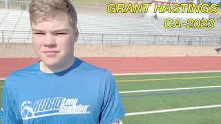 Rubio Long Snapping, Grant Hastings, April 2022