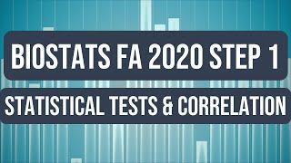 Biostatistics: Statistical Tests and Correlation Coefficient | USMLE Step 1 Crash Course (FA 2020)