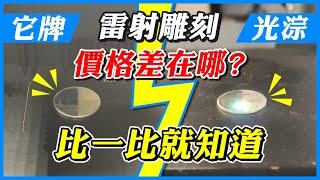 雷射雕刻機｜925銀｜鏡面、霧面雕刻｜功率大小、速度比較