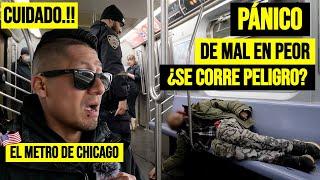 ALARMANTE! VIOLENCIA e INSEGURIDAD en el METRO de CHICAGO