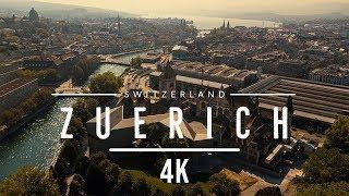 Aerial view around Zurich | Drone Footage in 4k