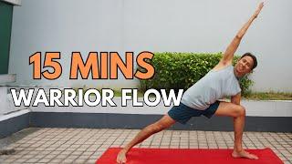 15 Minute Warrior Yoga - Warrior Flow Five Packs Yoga Video