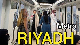 Very Modern and High Busy The Greater Riyadh Metro | Amazing Life In Saudi Arabia