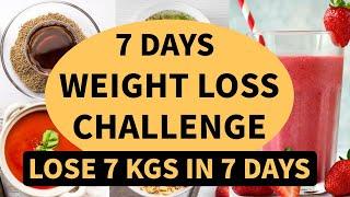 7 Days Weight Loss Challenge - Lose 7 Kgs In 7 Days | Full Day Diet Plan In Hindi | Let's Go Healthy