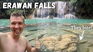 Erawan Falls National Park - Most BEAUTIFUL Waterfalls in Thailand 