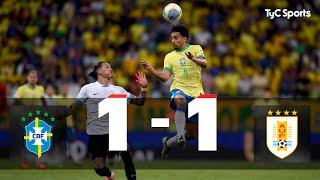 Brasil 1 - 1 Uruguay | Eliminatorias Sudamericanas al Mundial 2026 | Fecha 12