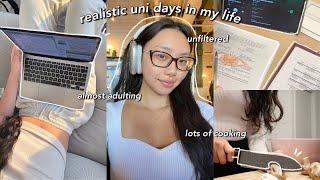 REALISTIC DAYS IN MY LIFE  writing a midterm, what i eat & being unfiltered | almost adulting