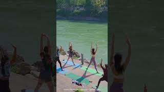 Experience yoga by the Ganga and in Rishikesh. #yoga #yogattc #hathayoga #yogaindia #meditation