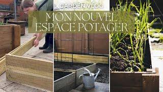 VLOG Jardinage | J'agrandis mon potager dans mon petit jardin en ville