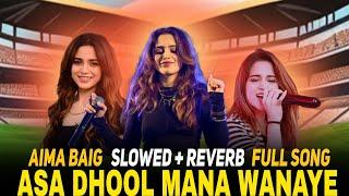 Slowed+ Reverb| Asa Dhool Mana Wanaye Aima Baig Song 2025 | ICC CHAMPIONS TROPY SONG #aimabaig