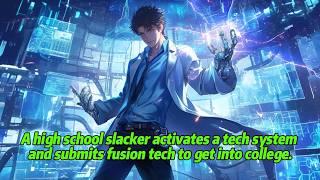 A high school slacker activates a tech system and submits fusion tech to get into college.