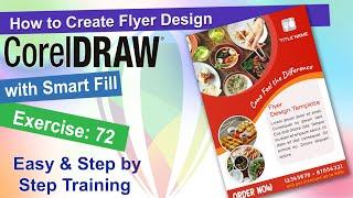 How to Create Flyer Design in Corel Draw Exercise No. 72 | CorelDraw Tutorial | YN Tutor