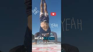 HEADSTAND na Prancha de SUP #standuppaddle #sup #exercise #shorts