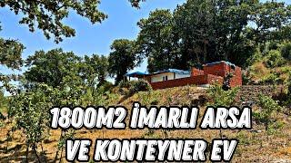 (295)- KONTEYNER EV İKİ ADET ARSA MEYVE BAHÇESİ   KAPANMAZ MANZARA