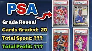 PSA Submission Reveal - 20 Card Multi Sport - NBA, NFL, MLB, WNBA