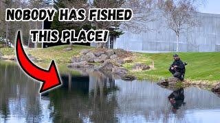 I Sneaked On To A Golf Course ️ To Catch BIG TROUT! Was It Worth It? 🫣