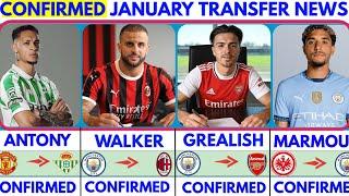 THE LATEST CONFIRMED TRANSFER NEWS AND RUMOURS TRANSFERS WINTER 2025|walker️grealish️marmoush️