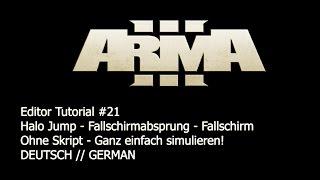 [RPGX] Arma 3 Editor Tutorial #21 - Halo Jump - Fallschirmsprung - Ohne Skript [GERMAN HD]