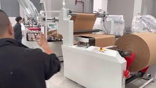 Grocery paper bag making machine