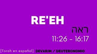 Parashá Re'eh / Ree (Deuteronomio) Torah en español audio Parashat