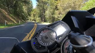 Ninja 400 Dangerously Fast Canyon Carving on Highway 9 - ShortGuyMoto