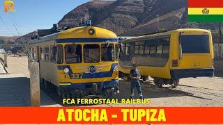 Cab Ride Atocha - Tupiza (Oruro - Villazón line, Ferroviaria Andina, Bolivia) train driver's view 4K