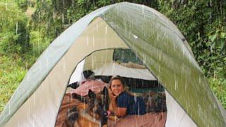 BRAZILIAN ADVENTURE Camping In Rain - Camping and Cooking in The Rain