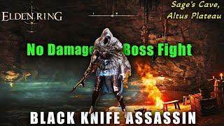 Elden Ring Black Knife Assassin Invisible Boss Fight [Solo, No Damage, Parry], Sage's Cave Easy Kill