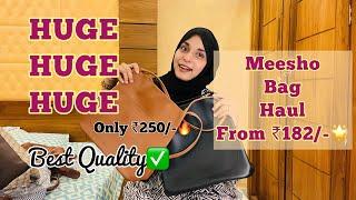 HUGE MEESHO BAG HAUL | Affordable | Must Watch Haul from ₹185/-  | Fathima Nazeem #viral #trending