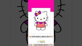  Let's Draw a Hello Kitty  | Drawing for School ‍ #art #shorts #trending #school #diy #drawing