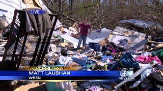 WTVA Chief Meteorologist Matt Laubhan reports from tornado damage in Wren