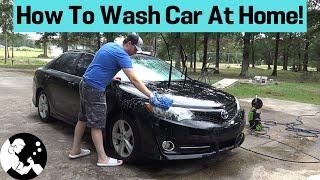 How To Wash a Car At Home