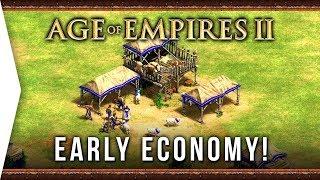 Early Economy ► Age of Empires II: Definitive Edition - #1 The Art of War GOLD! - AoE 2 Gameplay
