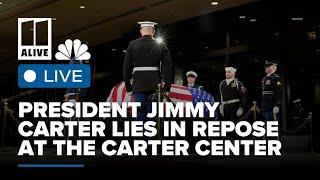 WATCH LIVE | Jimmy Carter lies in repose at The Carter Center, mourners pay respects